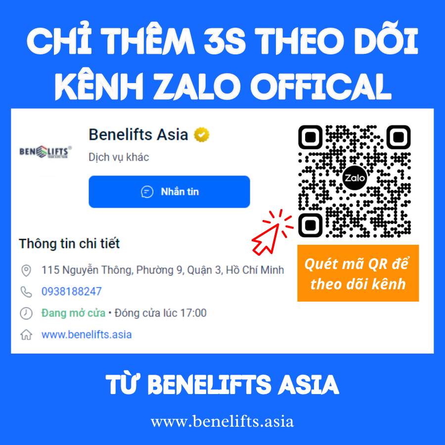 Kênh Zalo Offical của Benelifts Asia