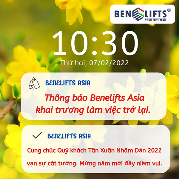 Khai trương Benelifts Asia 2022