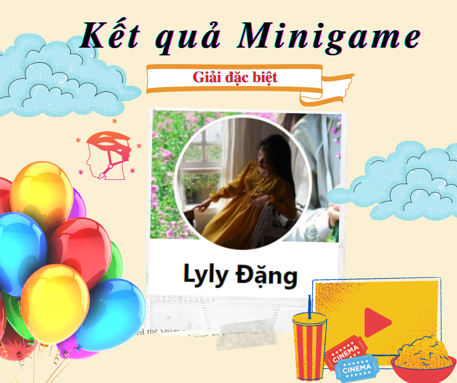 Chúc mừng Lyly Đặng đã trở thành chủ nhân của cặp vé xem phim CGV