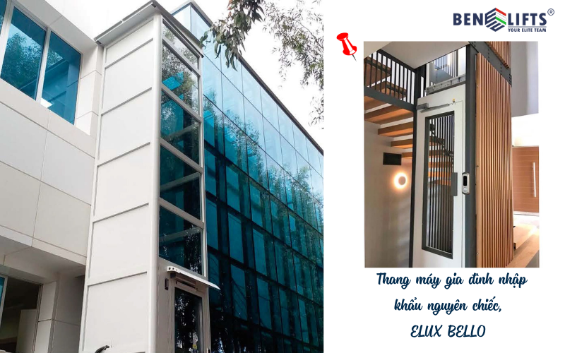 Thang máy gia đình nhập khẩu nguyên chiếc Elux Bello