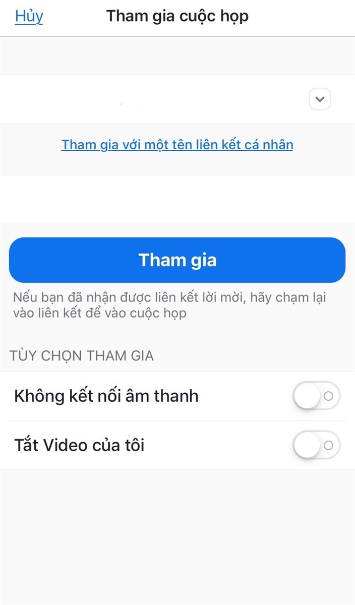 Tham gia cuộc họp Zoom