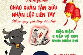 Thể lệ chương trình Minigame "Chào xuân tân sửu, nhận lộc liền tay"