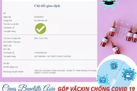 CÙNG BENELIFTS ASIA GÓP VẮC XIN COVID 19