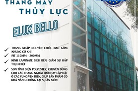 Khám phá công trình thực tế thang thuỷ lực nhập khẩu dòng Elux Bello